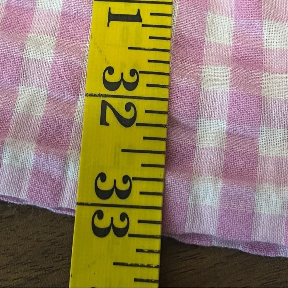 Free People Liza Drop Waist Gingham Midi Dress in Tuscany Pink Size XS - Picture 13 of 16